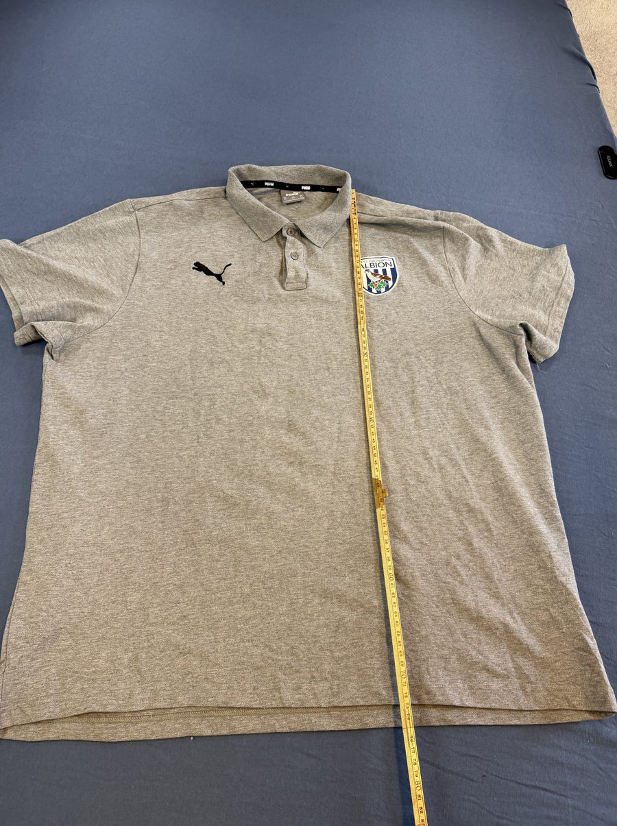 Grijze Puma polo West Bromwich Albion (supportersshirt), maat 3XL