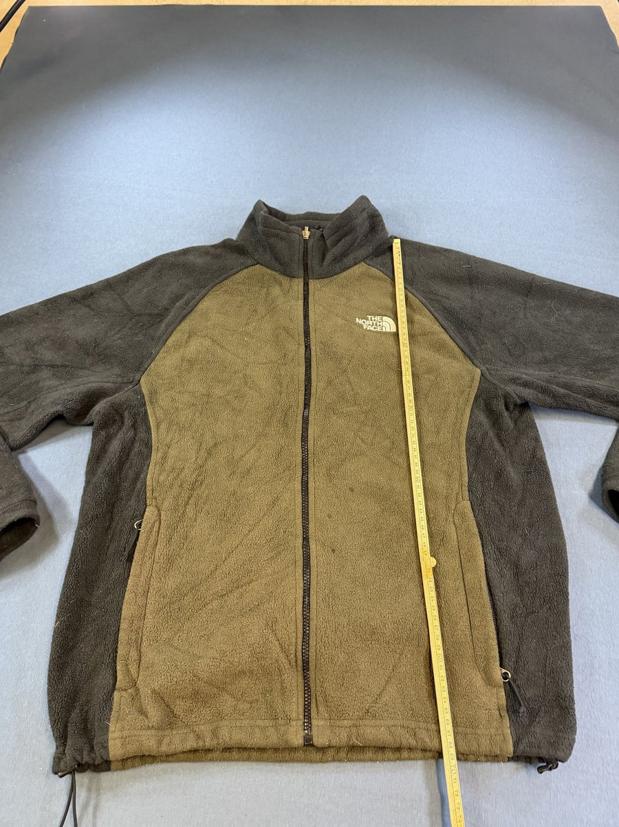Rood The North Face fleecevest met colourblock mouwen (fleecetrui), maat L