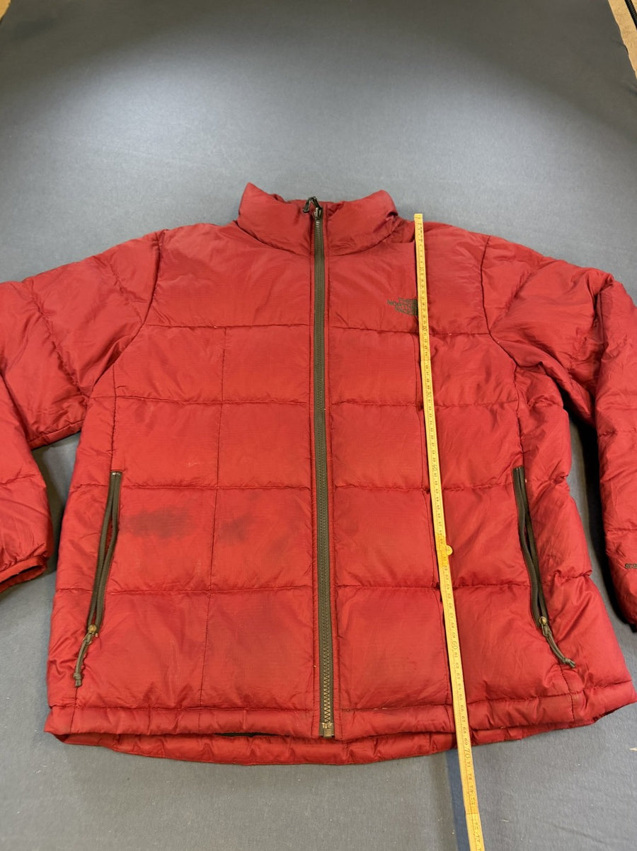 Rode donsjas van The North Face (puffer/gewatteerde winterjas), maat L, 550 fill