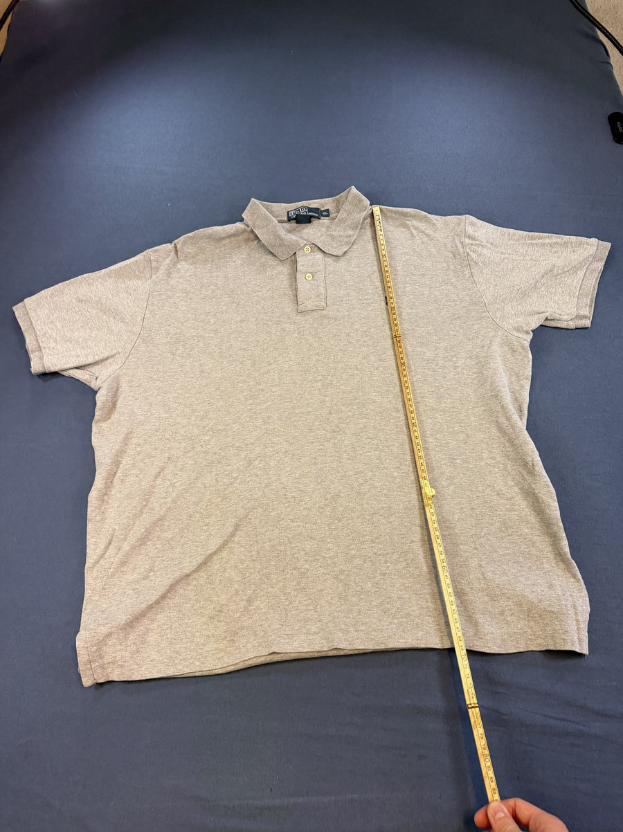 Heren poloshirt Ralph Lauren grijs melange (piquéshirt), maat XL