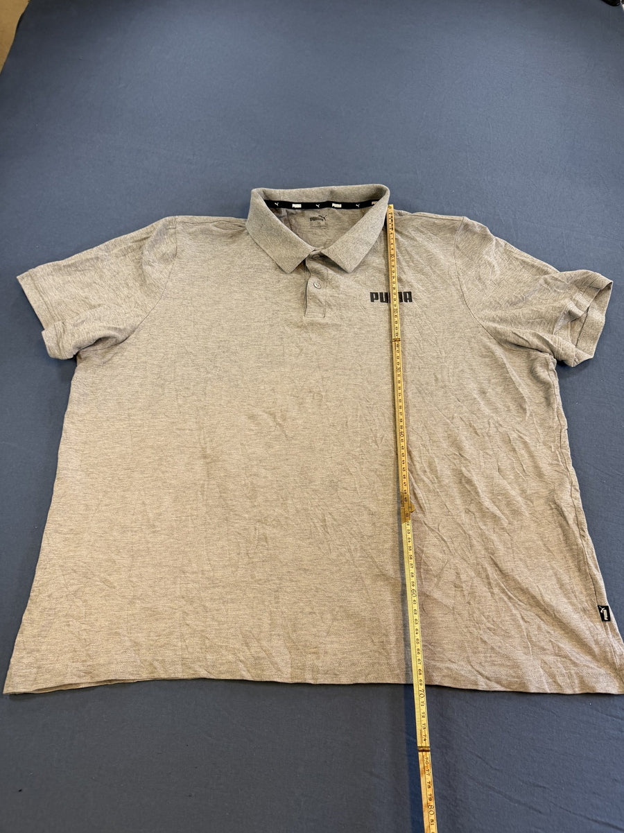 Grijze heren polo van Puma (poloshirt), maat XXL