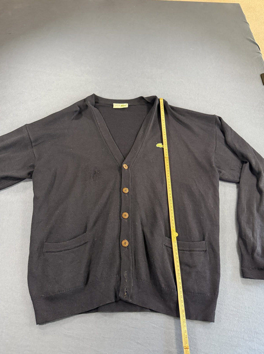 Blauw Lacoste cardigan (knoopvest), maat XXL
