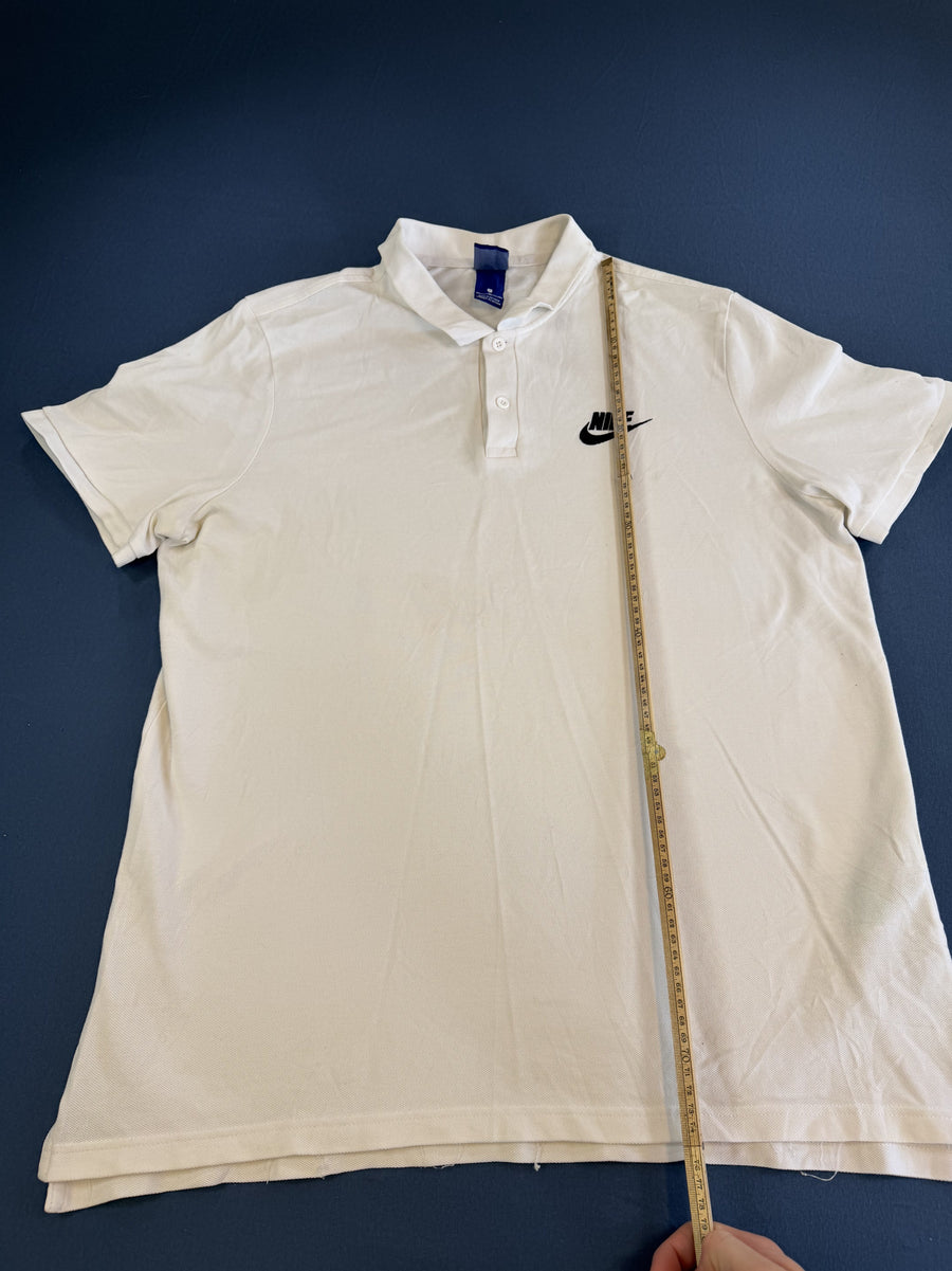 Witte Nike polo (poloshirt) maat XL – piqué katoen met swoosh-logo