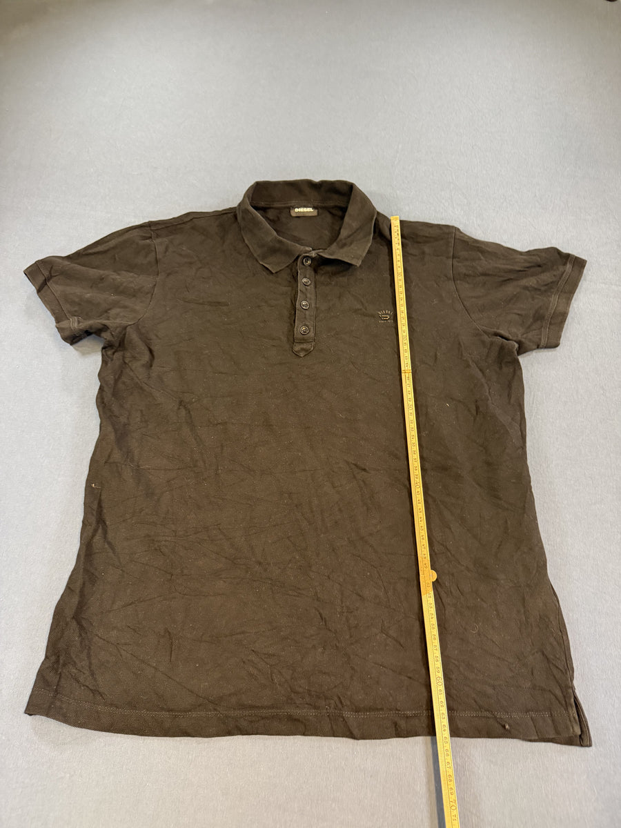 Maat L – zwarte Diesel polo (poloshirt / polohemd)