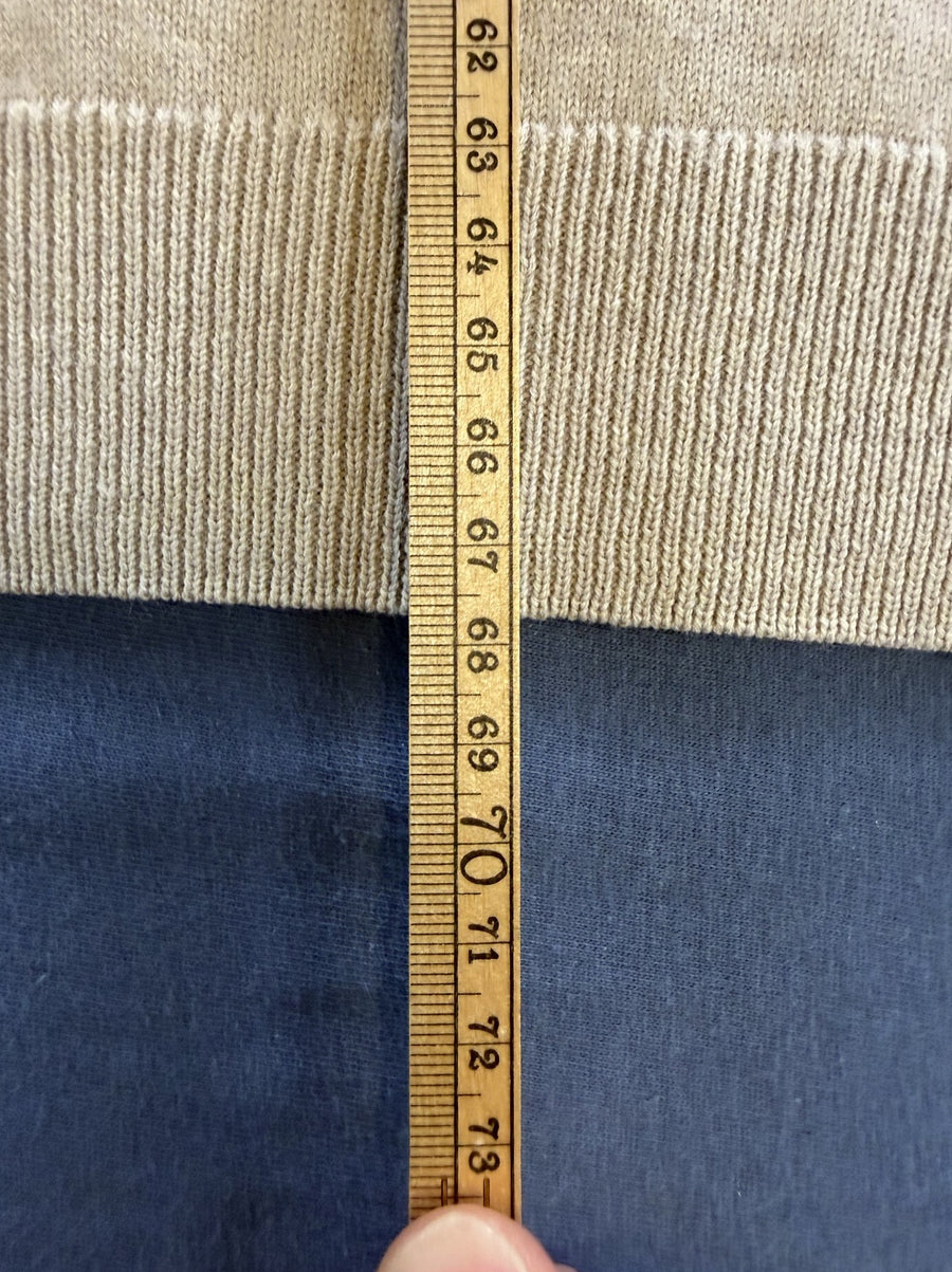 Beige Lacoste pullover heren, maat XXL (v-hals trui / sweater)