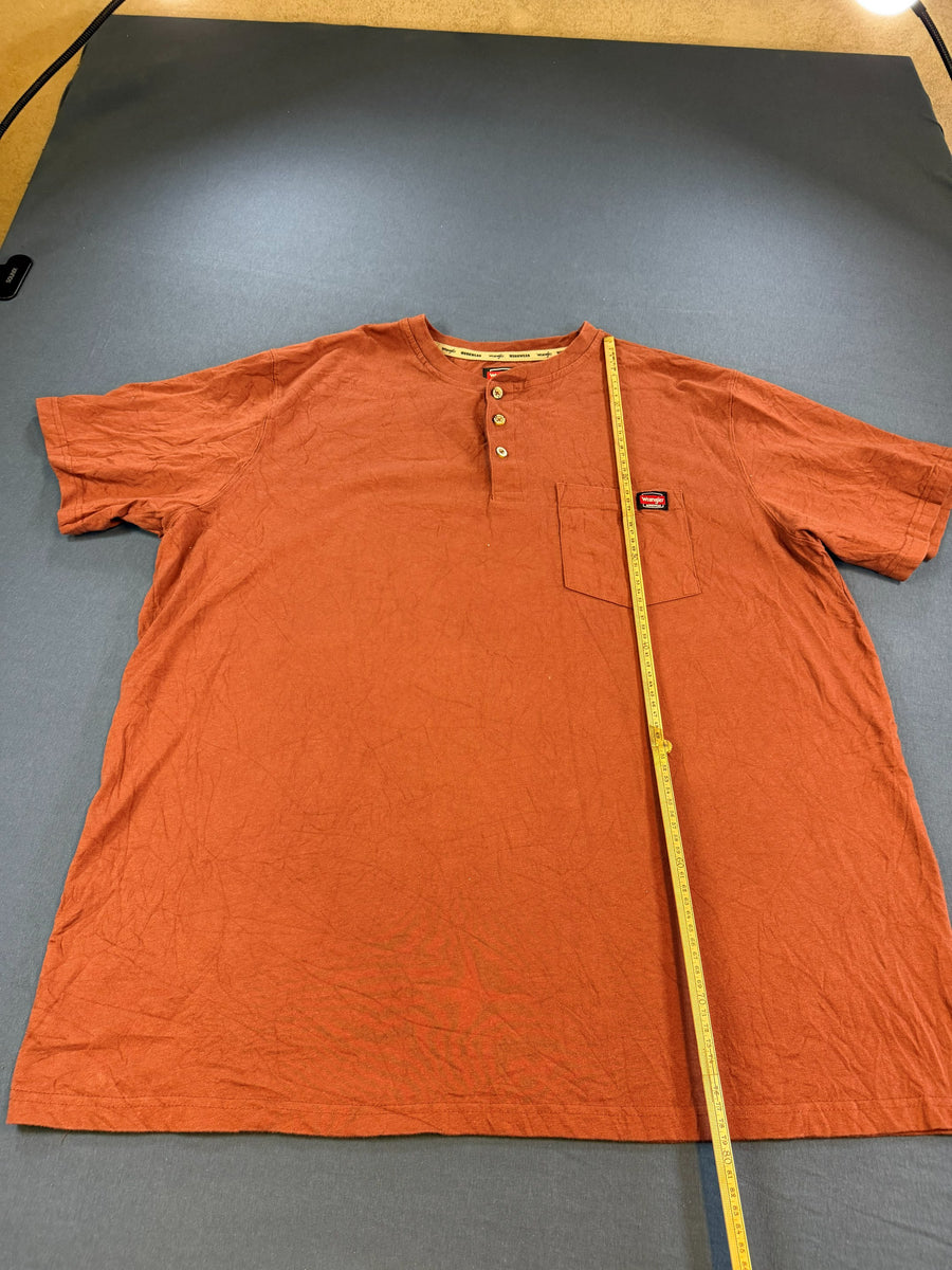 Wrangler T-shirt oranje