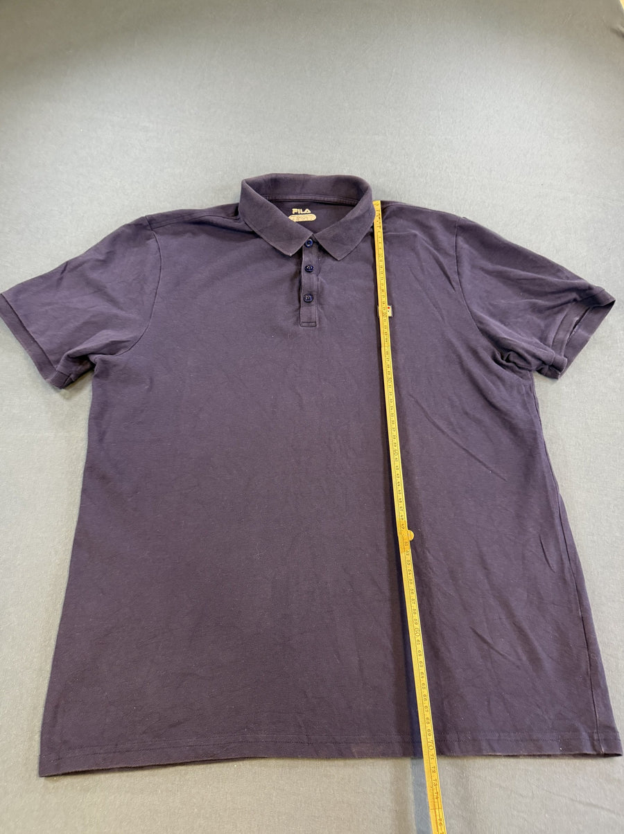 Blauw FILA polo maat L (poloshirt piqué katoen)