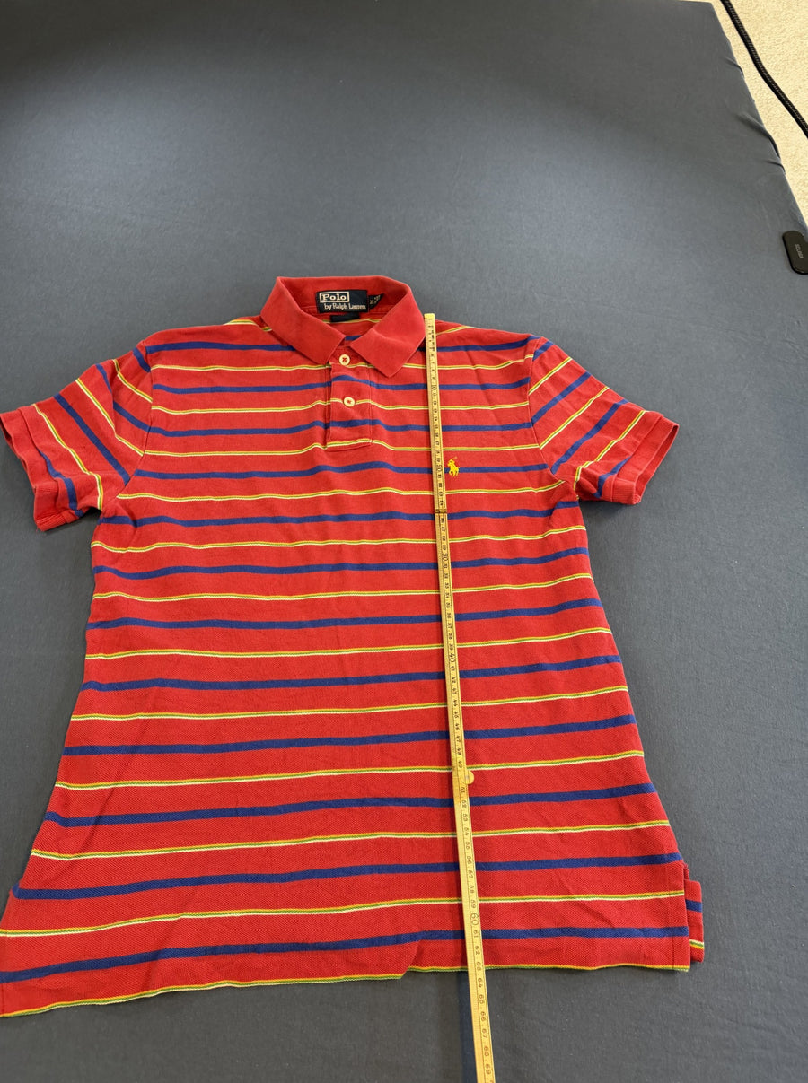 Rode streeppolo van Ralph Lauren (poloshirt / tennisshirt), maat M