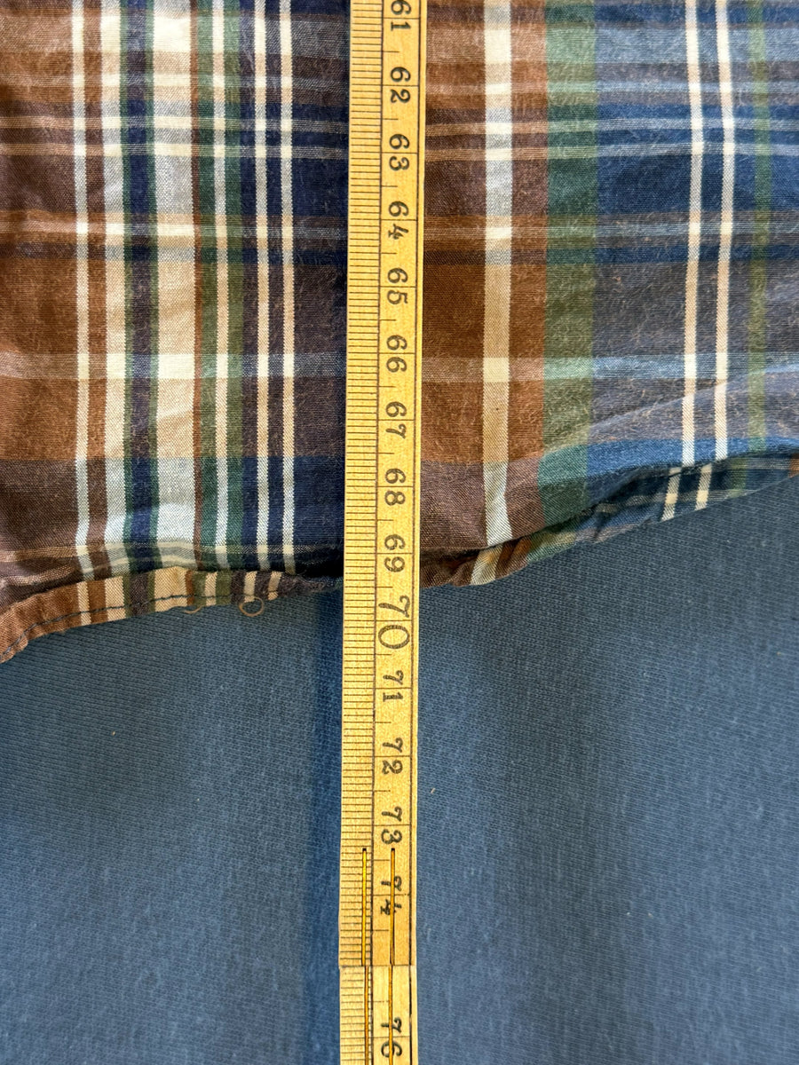 Tommy Hilfiger blouse zwart geruit heren maat L overhemd flanel check shirt houthakkershemd geblokt