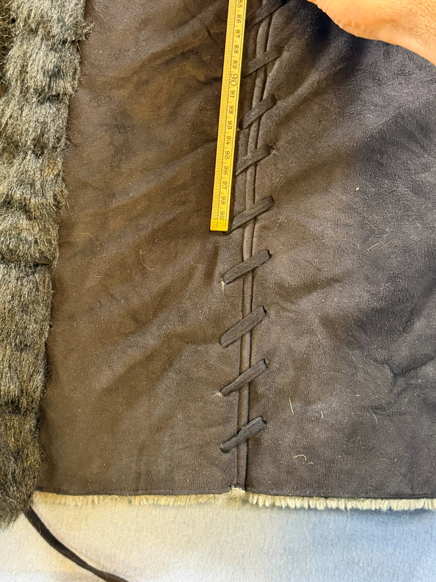 Vintage Dressing Afghaanse jas zwart dames maat M