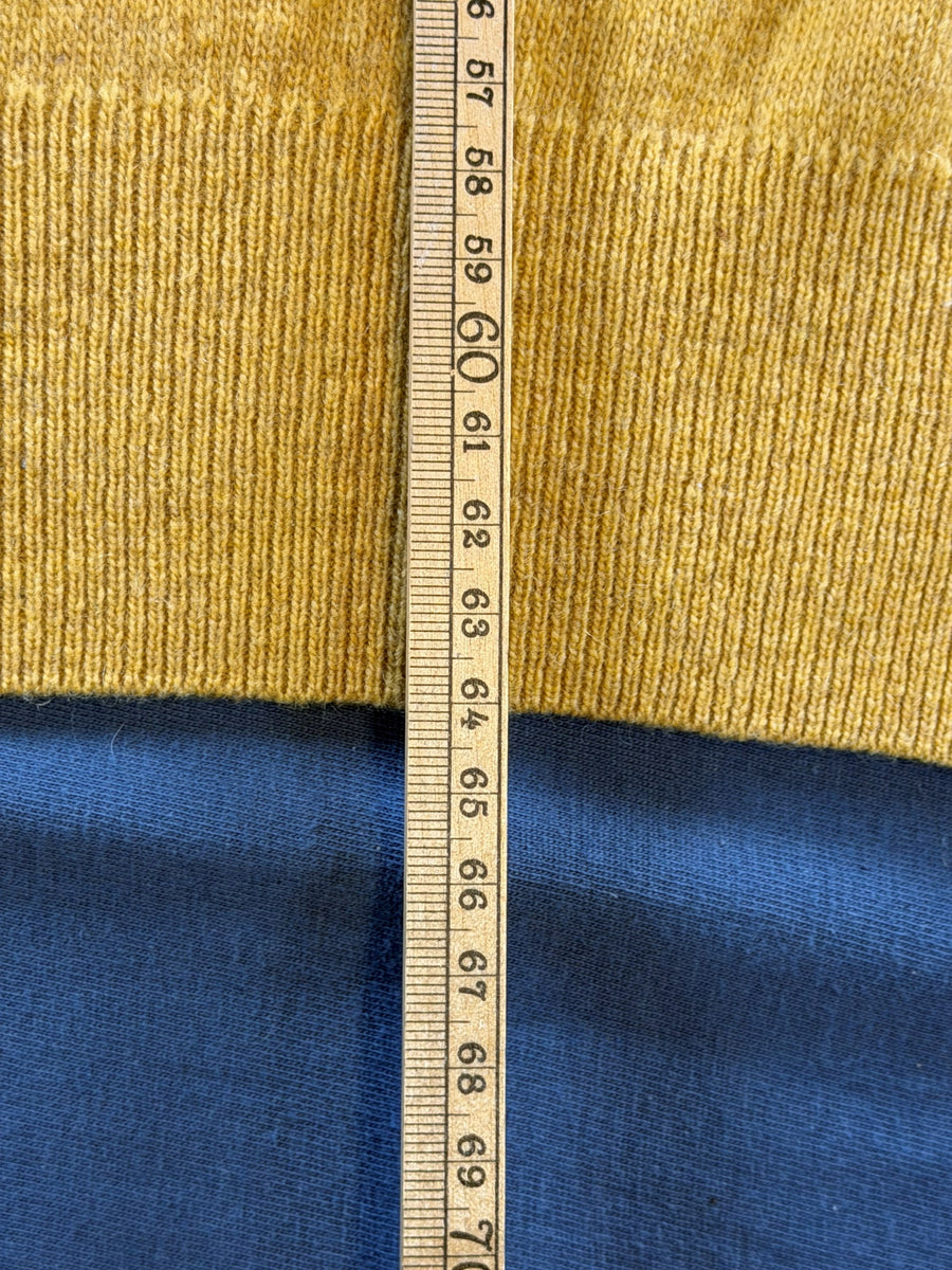 Lacoste trui geel heren maat XXL sweater pullover gebreid vintage