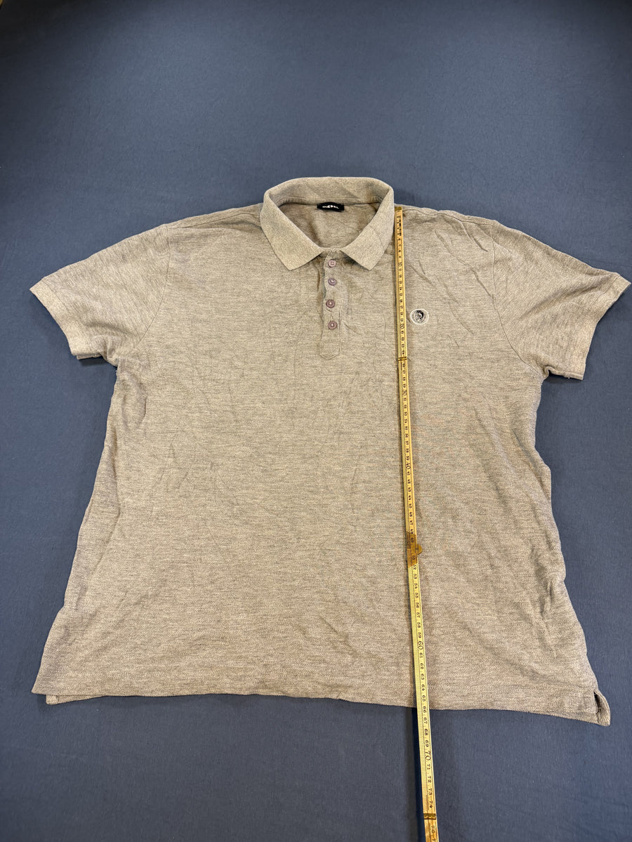 Grijze Diesel polo (poloshirt), maat XXL