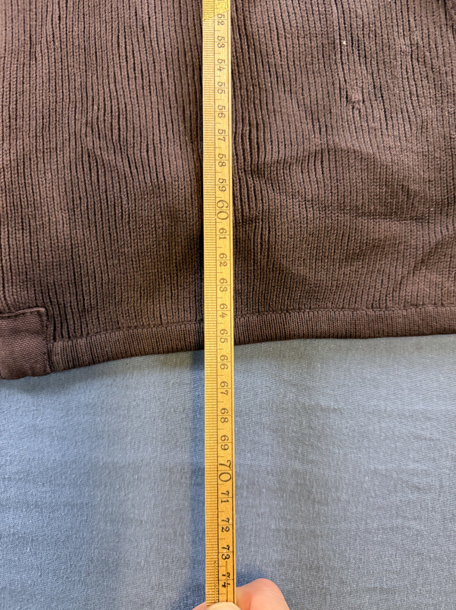 Bruin gebreide cardigan van Benjamin (herenvest / knoopvest)