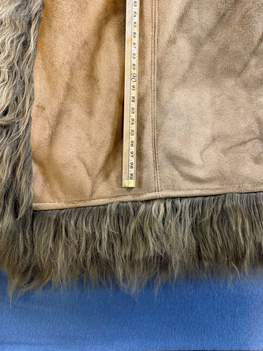 Vintage Dressing Afghaanse jas bruin dames maat XL
