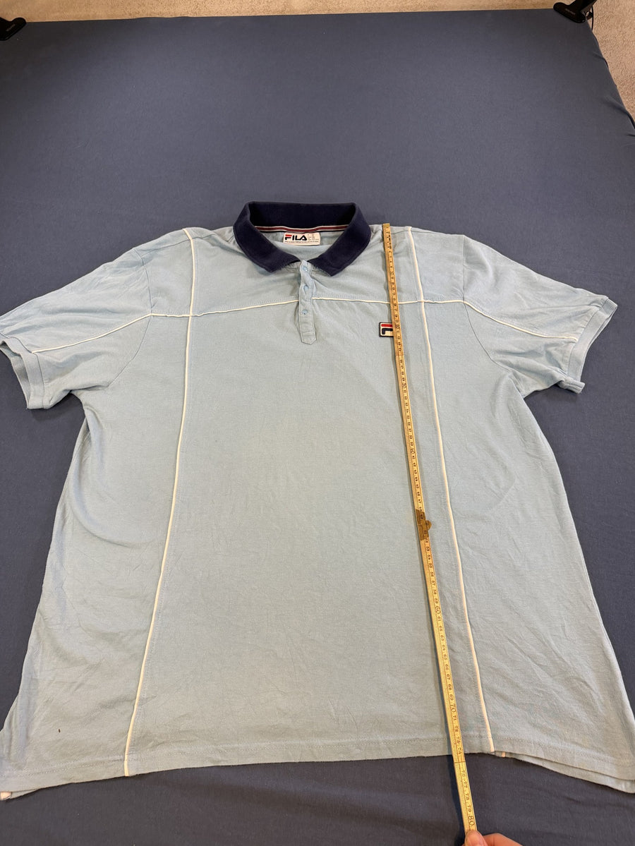 Blauwe FILA polo maat 4XL (tennisshirt / poloshirt)