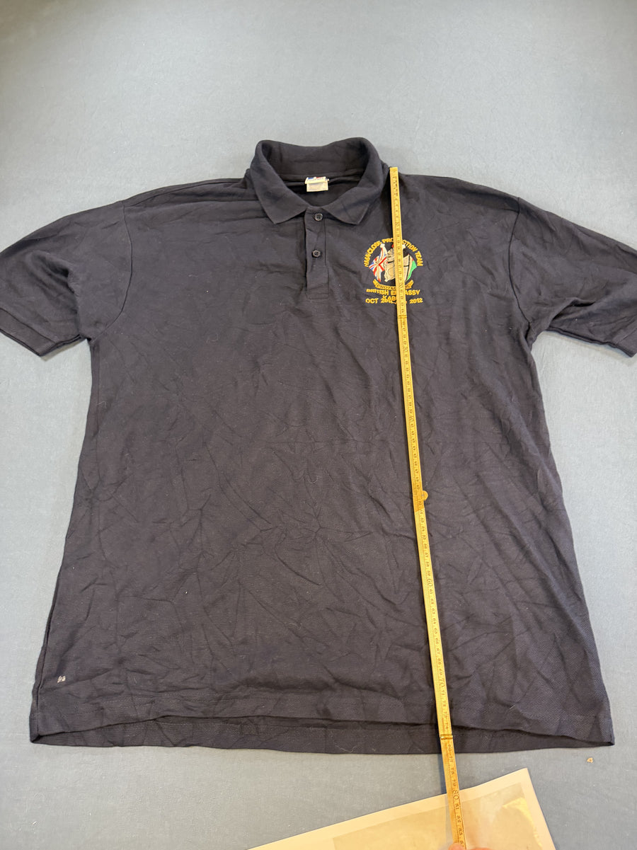 Blauwe polo (poloshirt) Russell Athletic – maat XL