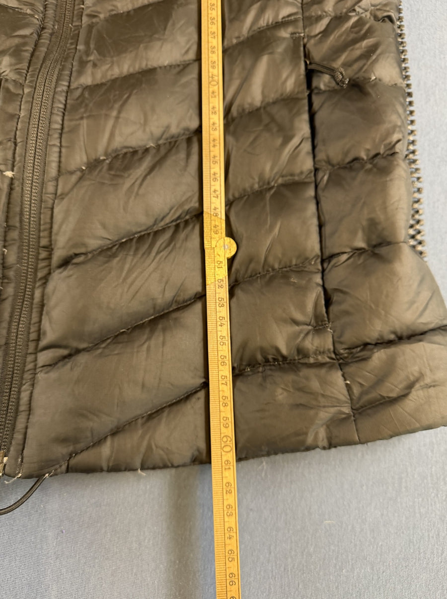 Zwart donsjack van The North Face, maat M (puffer / gewatteerde winterjas met afneembare capuchon)
