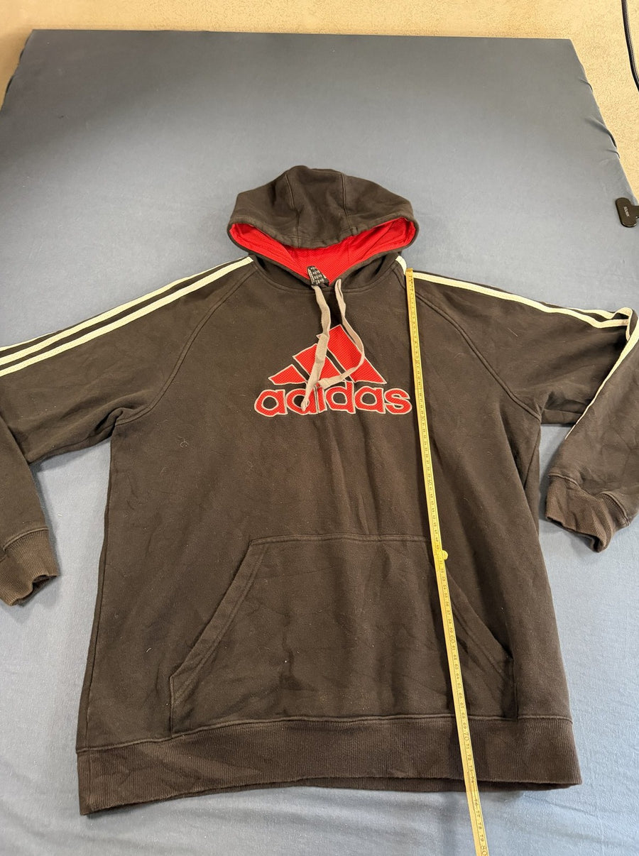 Adidas Badge of Sport hoodie zwart, maat XL (sweatvest / capuchontrui)