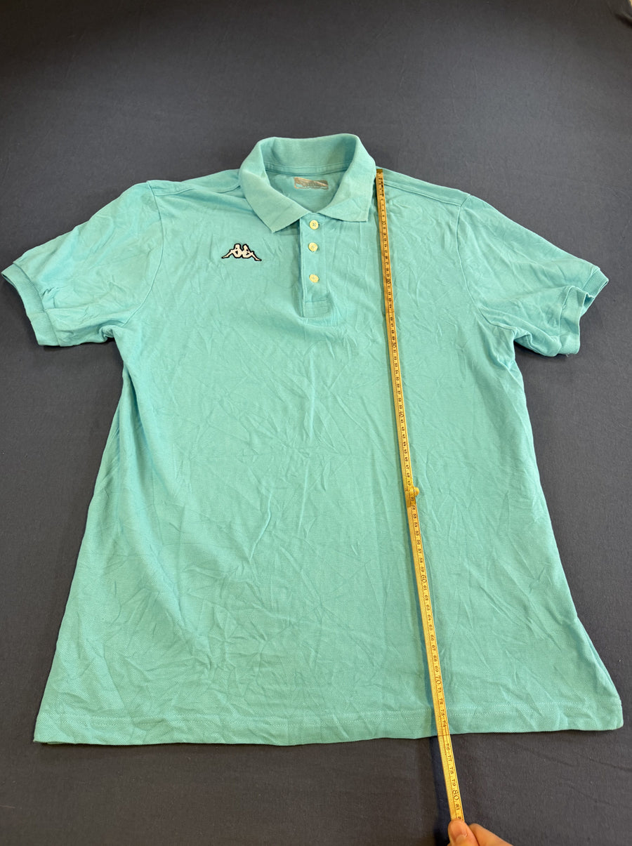 Blauw Kappa sportpolo (poloshirt) met Omini-logo – maat XL (Italiaans)
