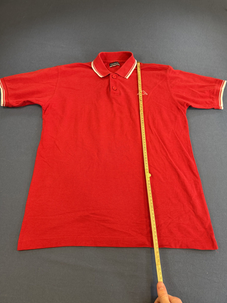Rode Kappa polo heren, maat M (poloshirt / sportshirt met Omini-logo)