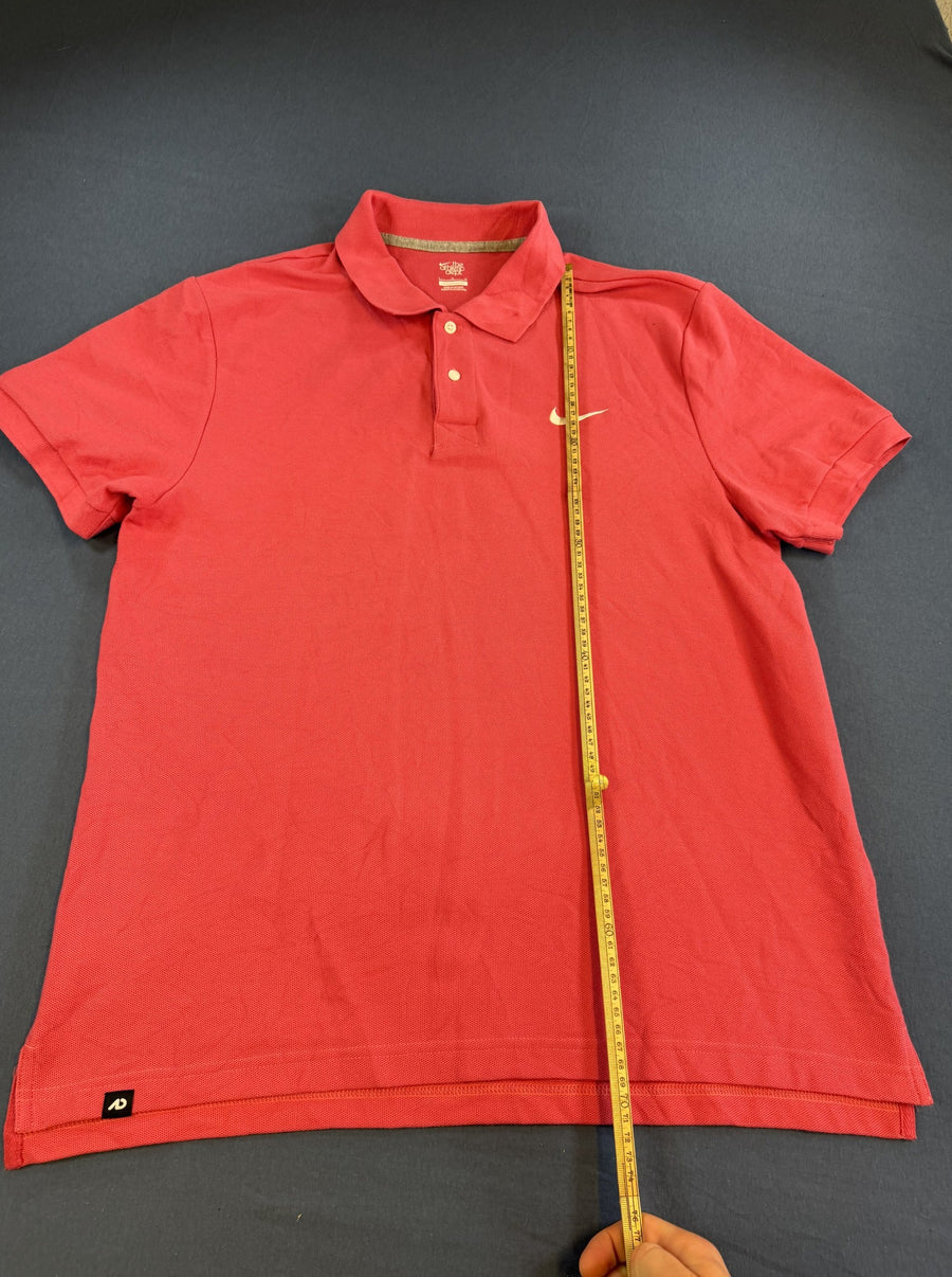 Grijze Nike polo piqué (poloshirt), maat L - Athletic Dept