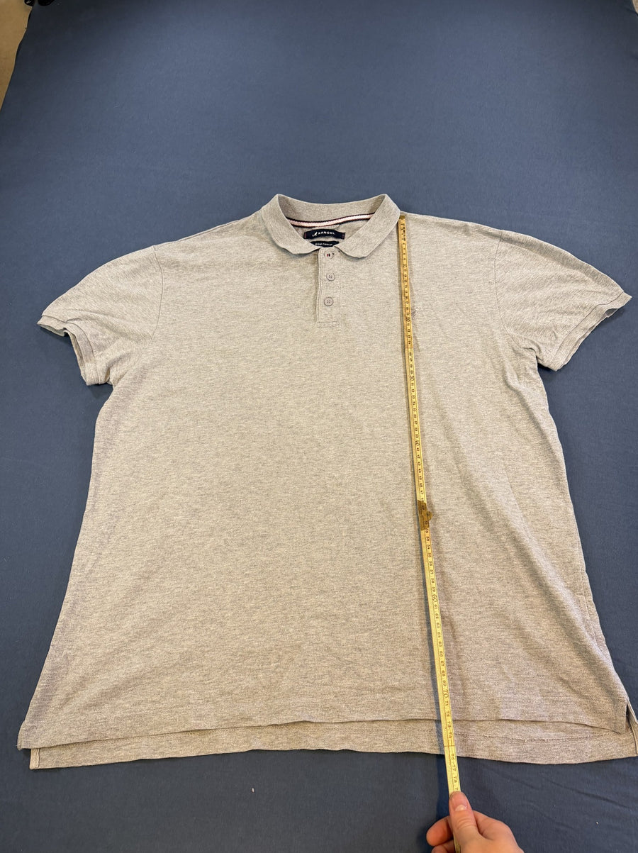 Grijze polo van Kangol (poloshirt, British Tradition-lijn), maat XXL