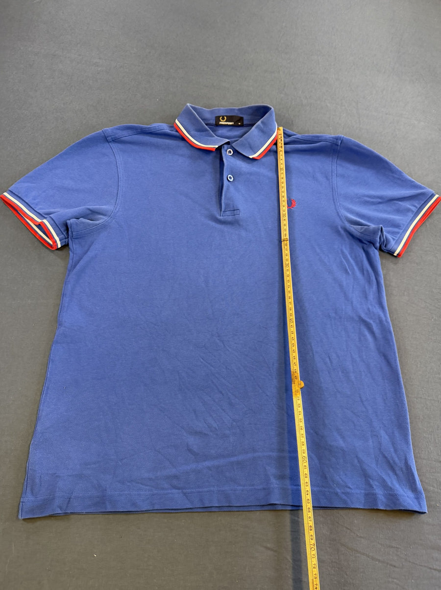 Blauwe Fred Perry polo maat M (poloshirt / shirt met korte mouw), Twin Tipped M3600