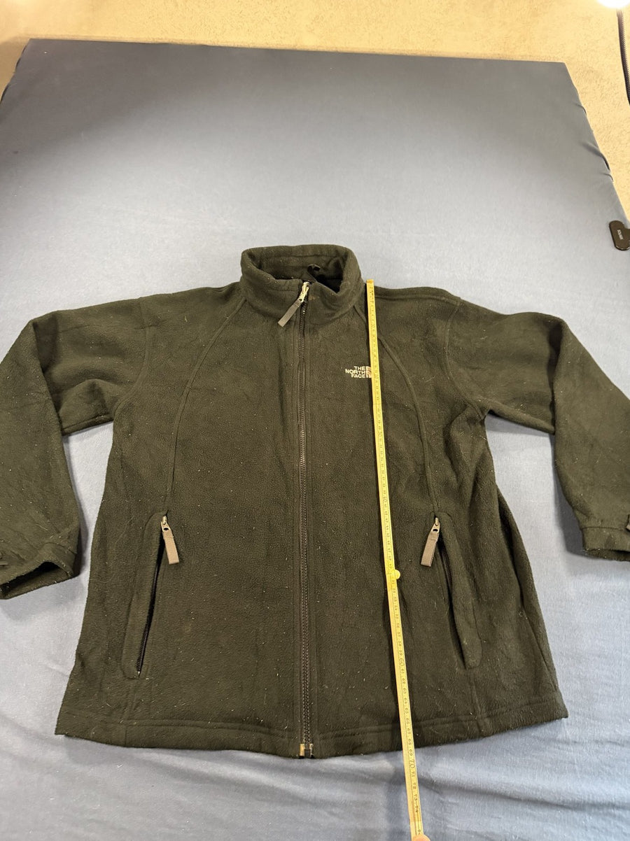 Zwarte The North Face rits-vest, maat M (fleecevest / fleecetrui)