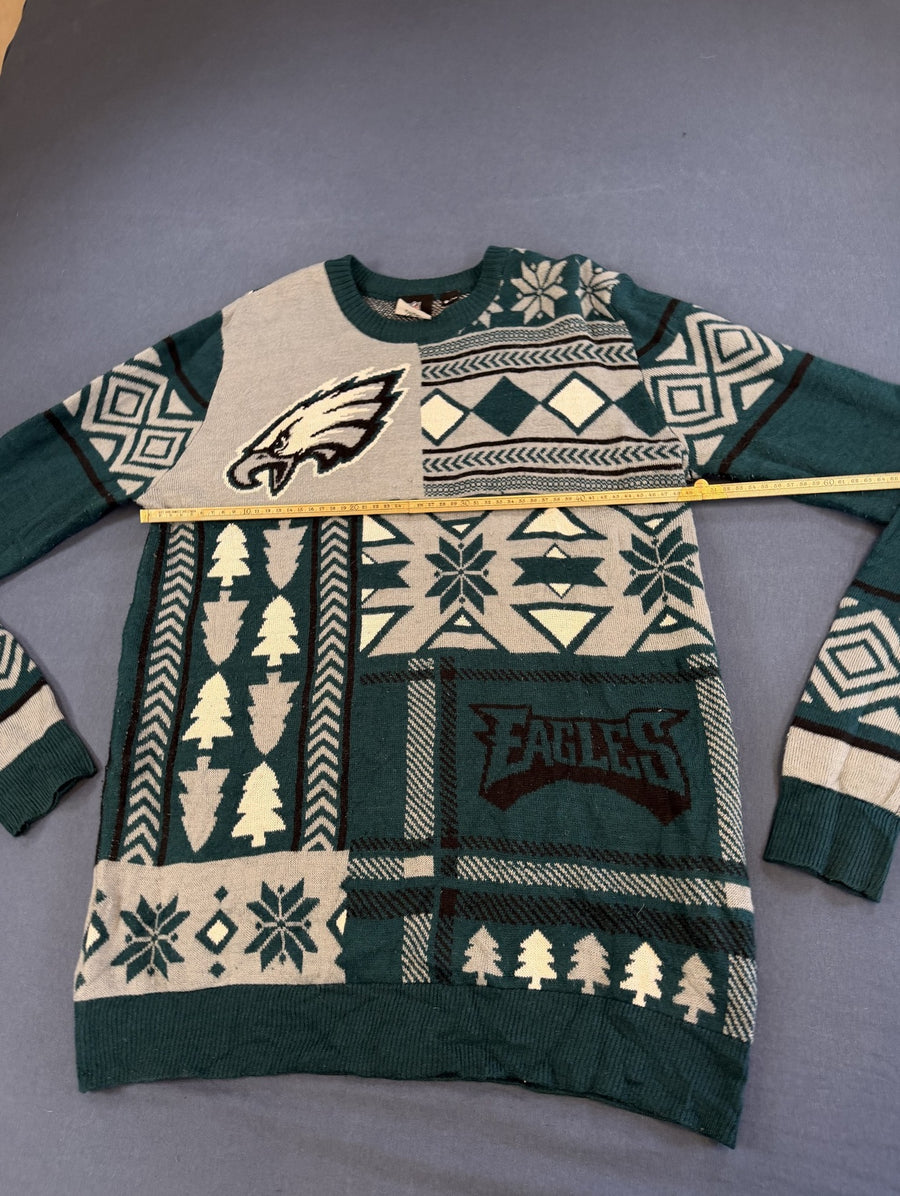 Groene Philadelphia Eagles kersttrui van NFL - heren maat M (christmas sweater / foute kersttrui)