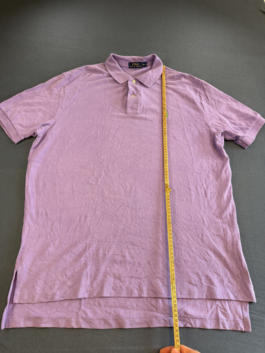 Paarse Ralph Lauren Piqué-Polo (Heren Poloshirt / Pikeshirt), Maat XL