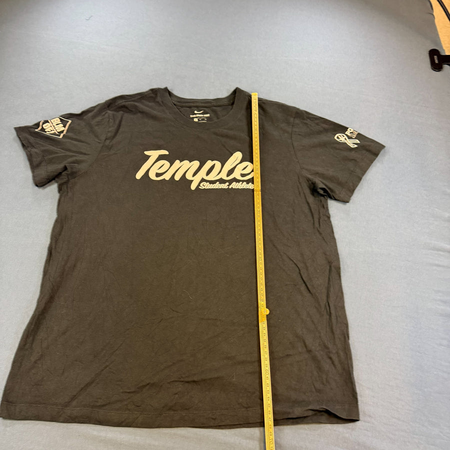 Nike T-shirt zwart print Temple Owls The Nike Tee