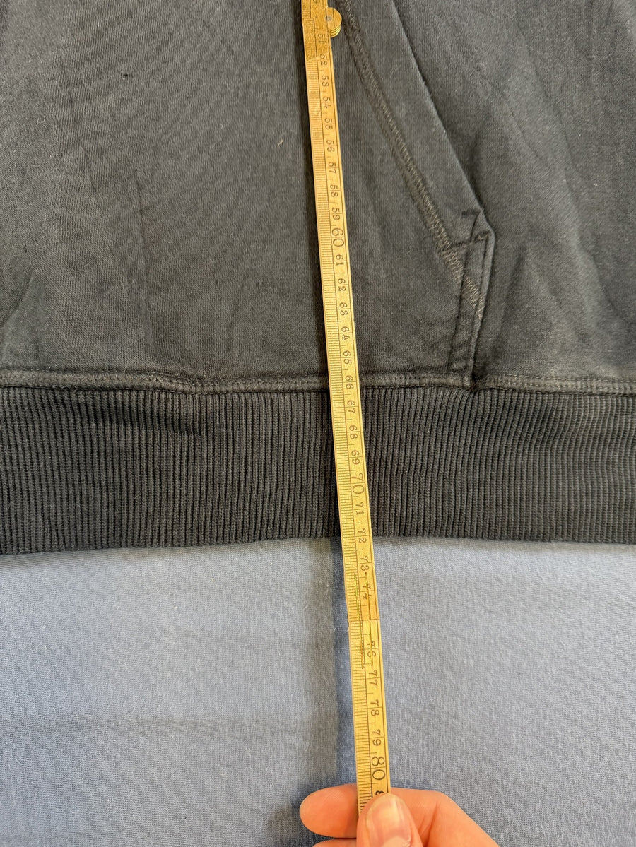 Zwarte Puma hoodie (capuchonvest) met geborduurd logo, heren maat XL