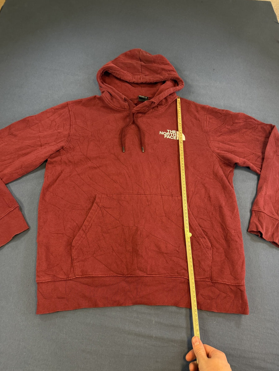 Rode The North Face sweater met boxlogo – maat M (hoodie / capuchonvest)