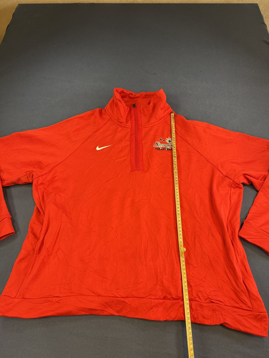 Rood Nike heren sweater (troyer / quarter zip) maat XXL