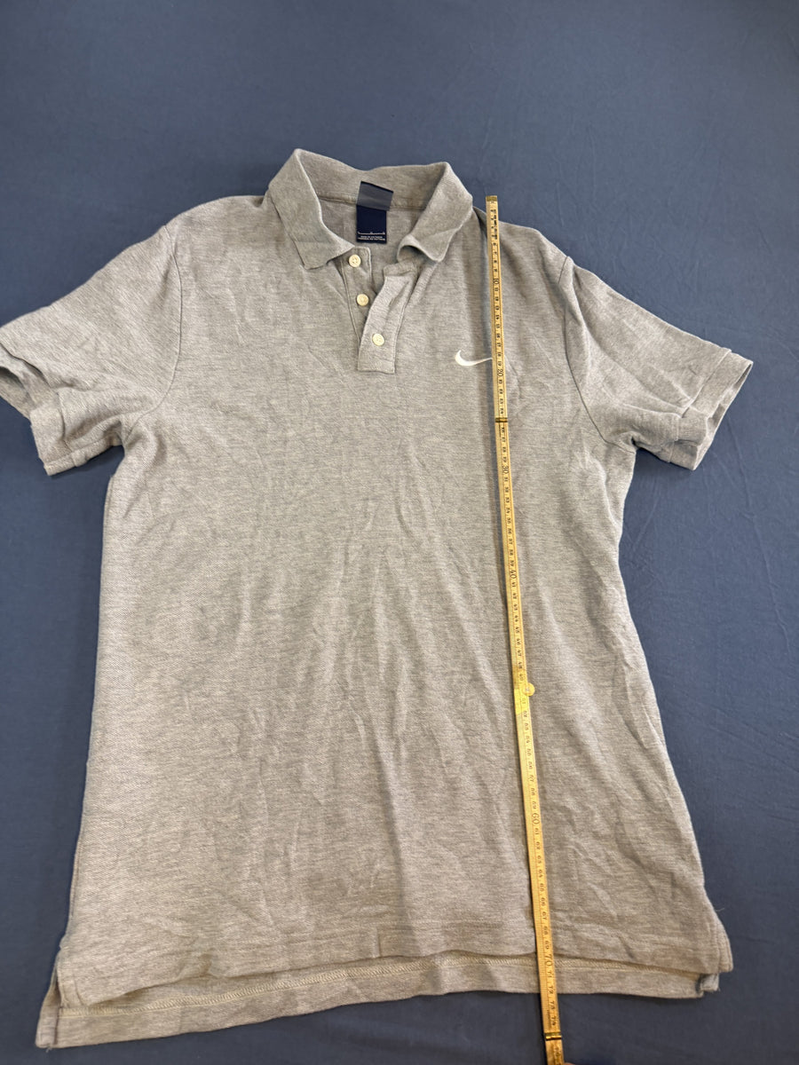 Nike polo lichtgrijs gemêleerd maat L