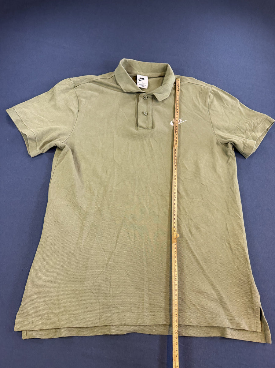 Groene Nike piqué polo maat M (poloshirt heren)