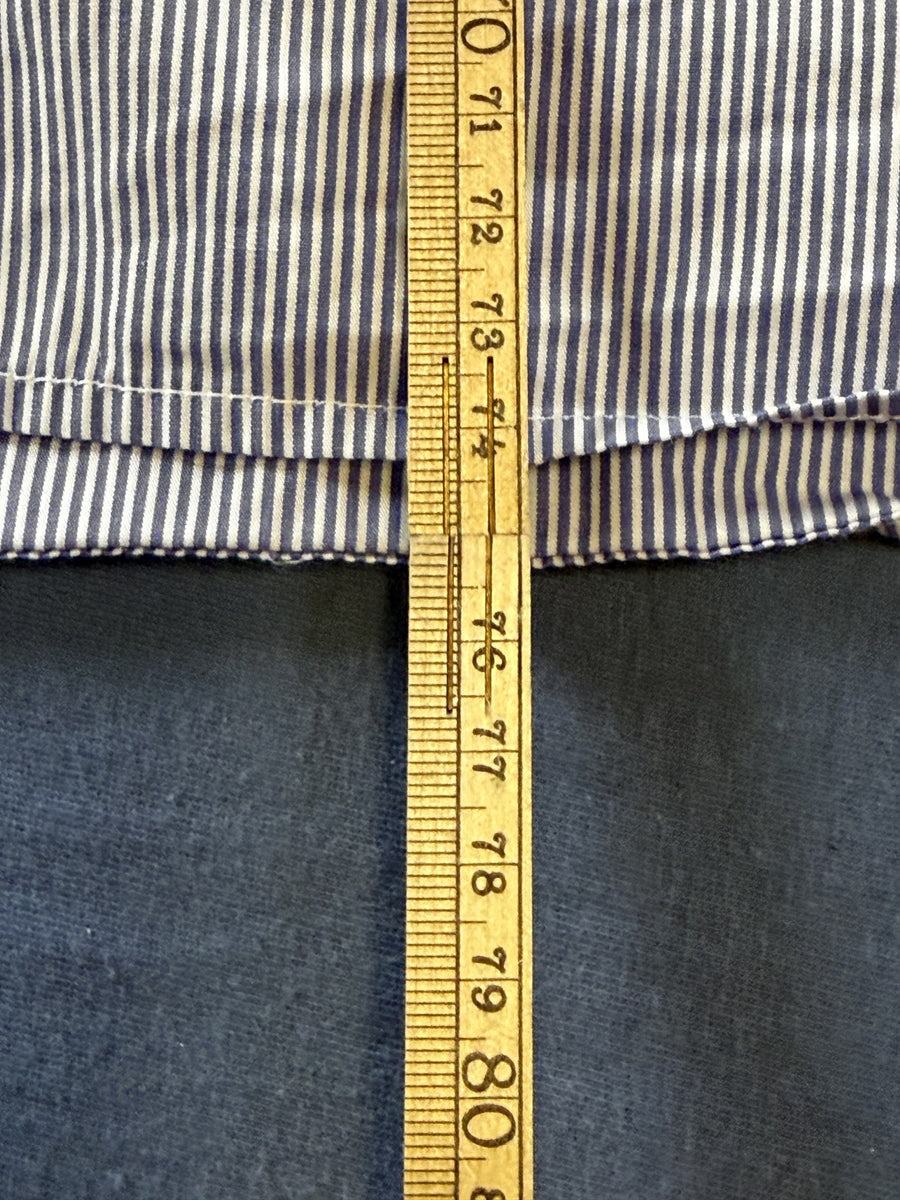 Tommy Hilfiger overhemd blauw gestreept maat L Custom Fit