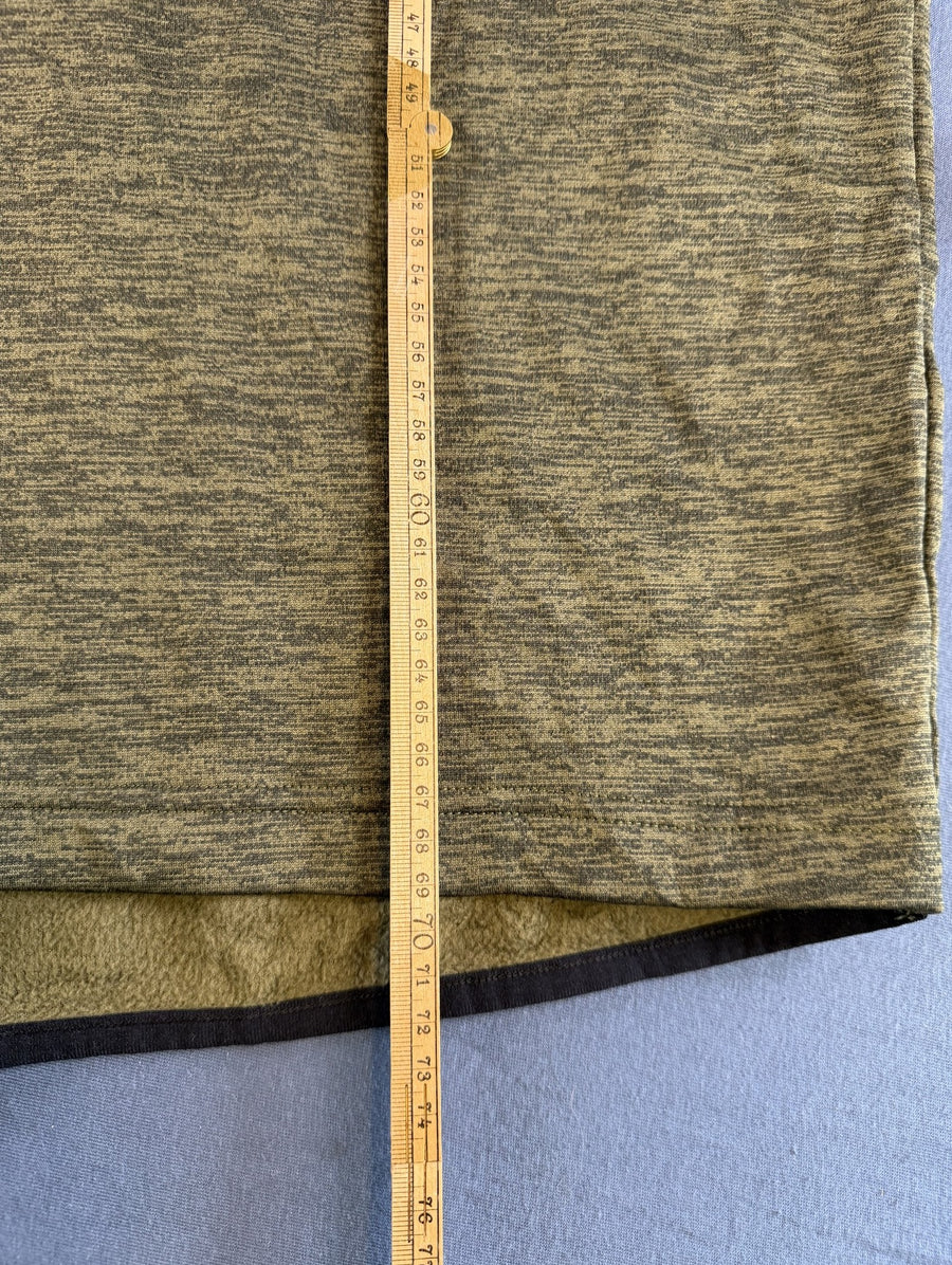 Groen fleecevest van Under Armour (quarter zip sporttrui), maat L - relaxed fit