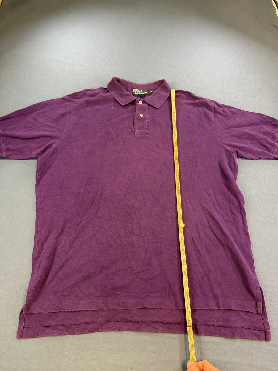 Paars poloshirt van Polo Ralph Lauren (piqué polo), maat XL
