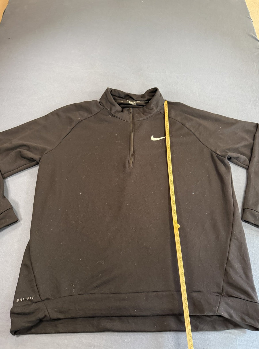 Zwart Nike sportvest, maat XXL (fleecevest / quarter-zip trui)