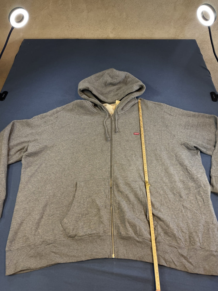 Grijs vest van Levi's (fleecevest / ritsvest), heren maat 3XL