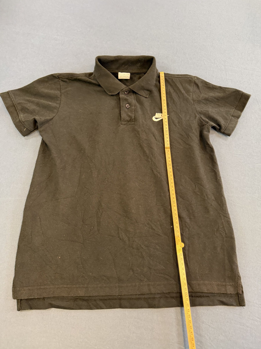 Zwarte Nike polo heren maat S (piqué poloshirt / sportpolo)