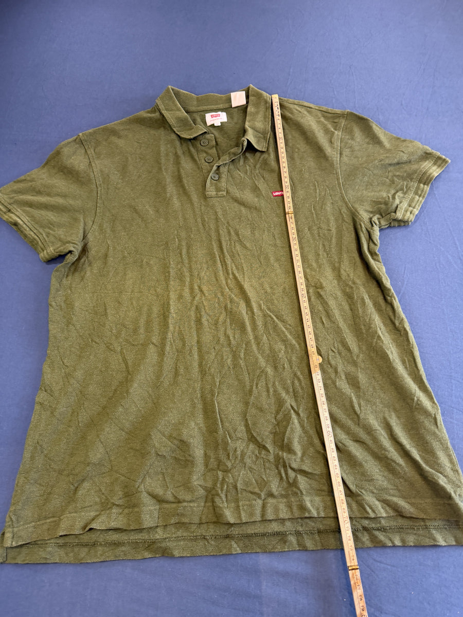 Kaki Levi's poloshirt (polo), maat XL