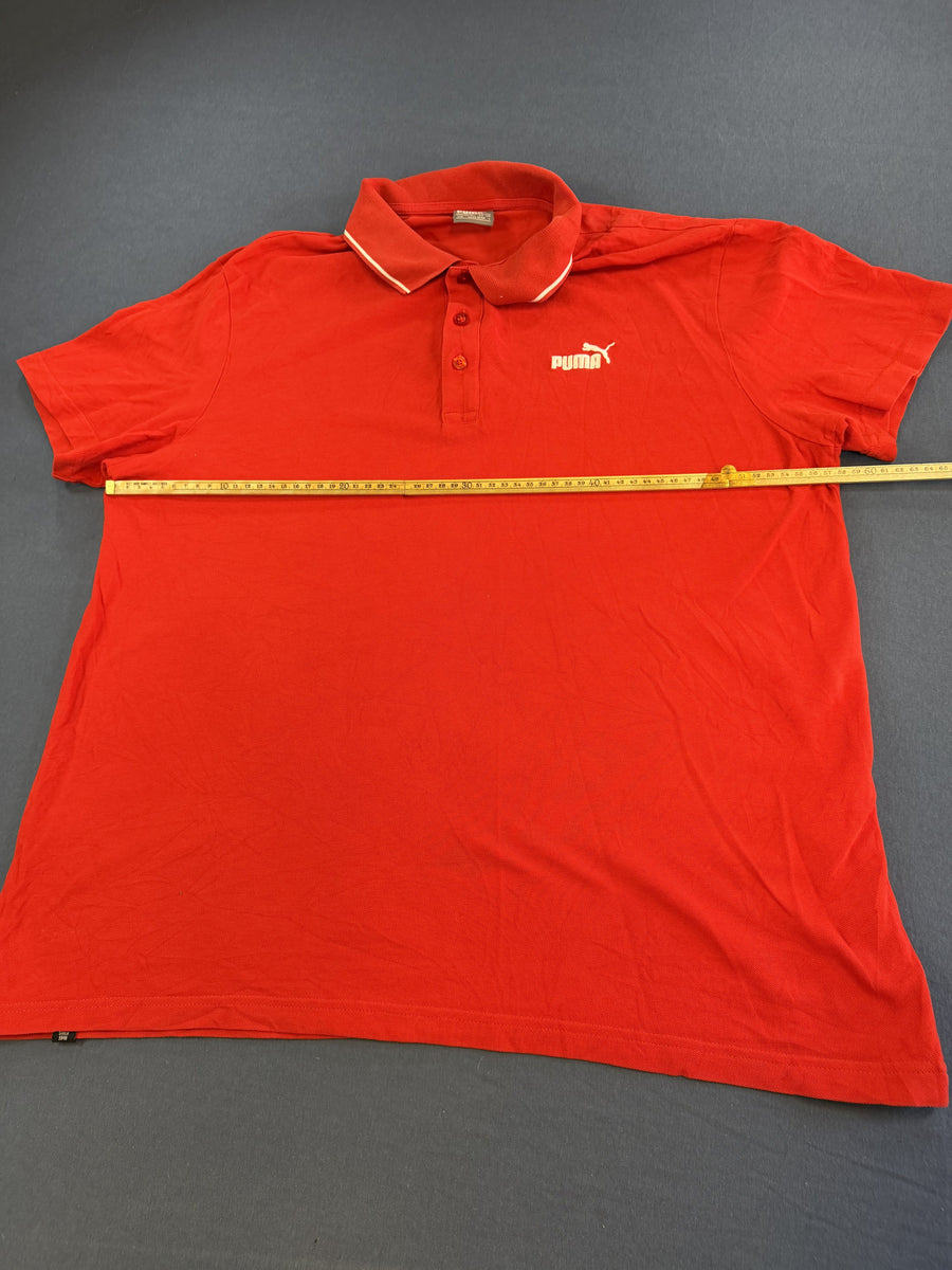 Rood Puma polo heren, maat L (piquéshirt / poloshirt met korte mouw)