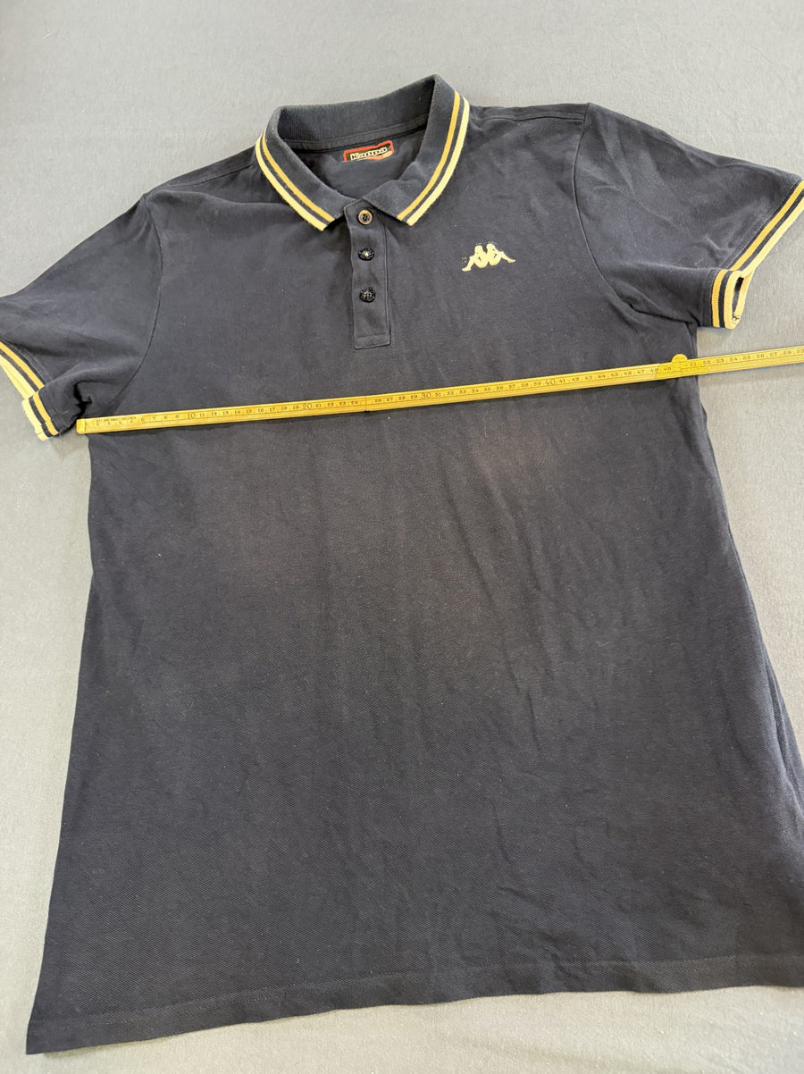 Blauwe Kappa polo maat XL (poloshirt met geborduurd Omini-logo)