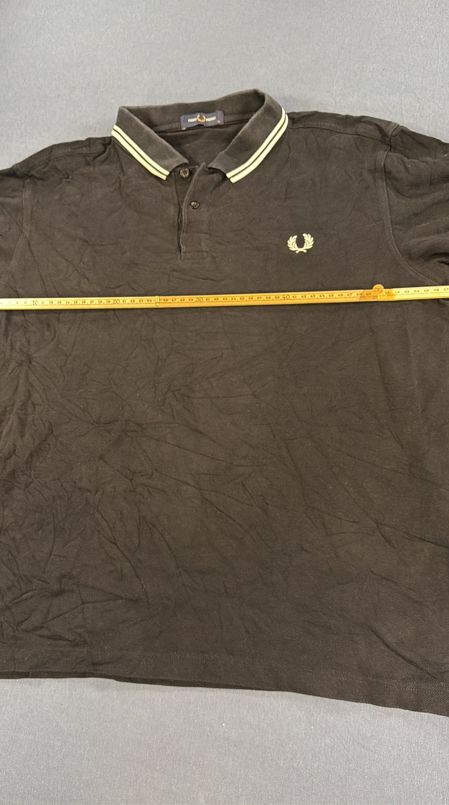 Zwarte Fred Perry twin-tipped polo (poloshirt), maat XL