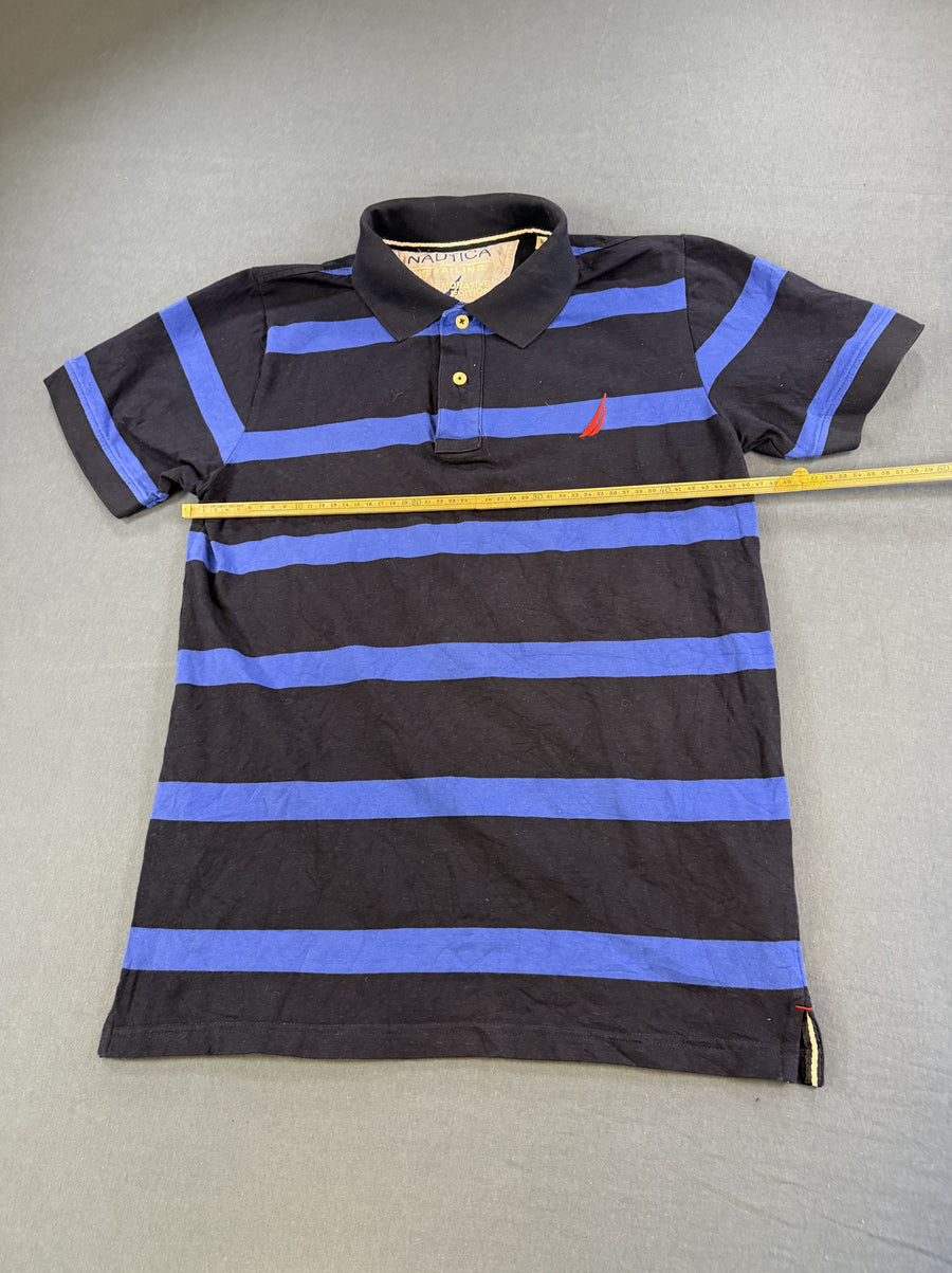 Blauwe Nautica poloshirt (polo), US Sailing editie, jaren 90