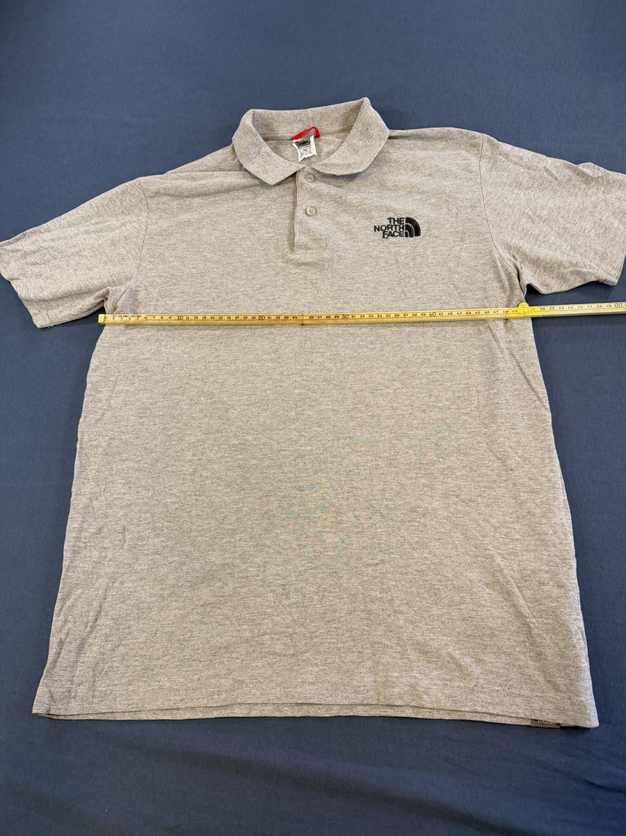 Grijze The North Face polo (piqué golfshirt), maat M