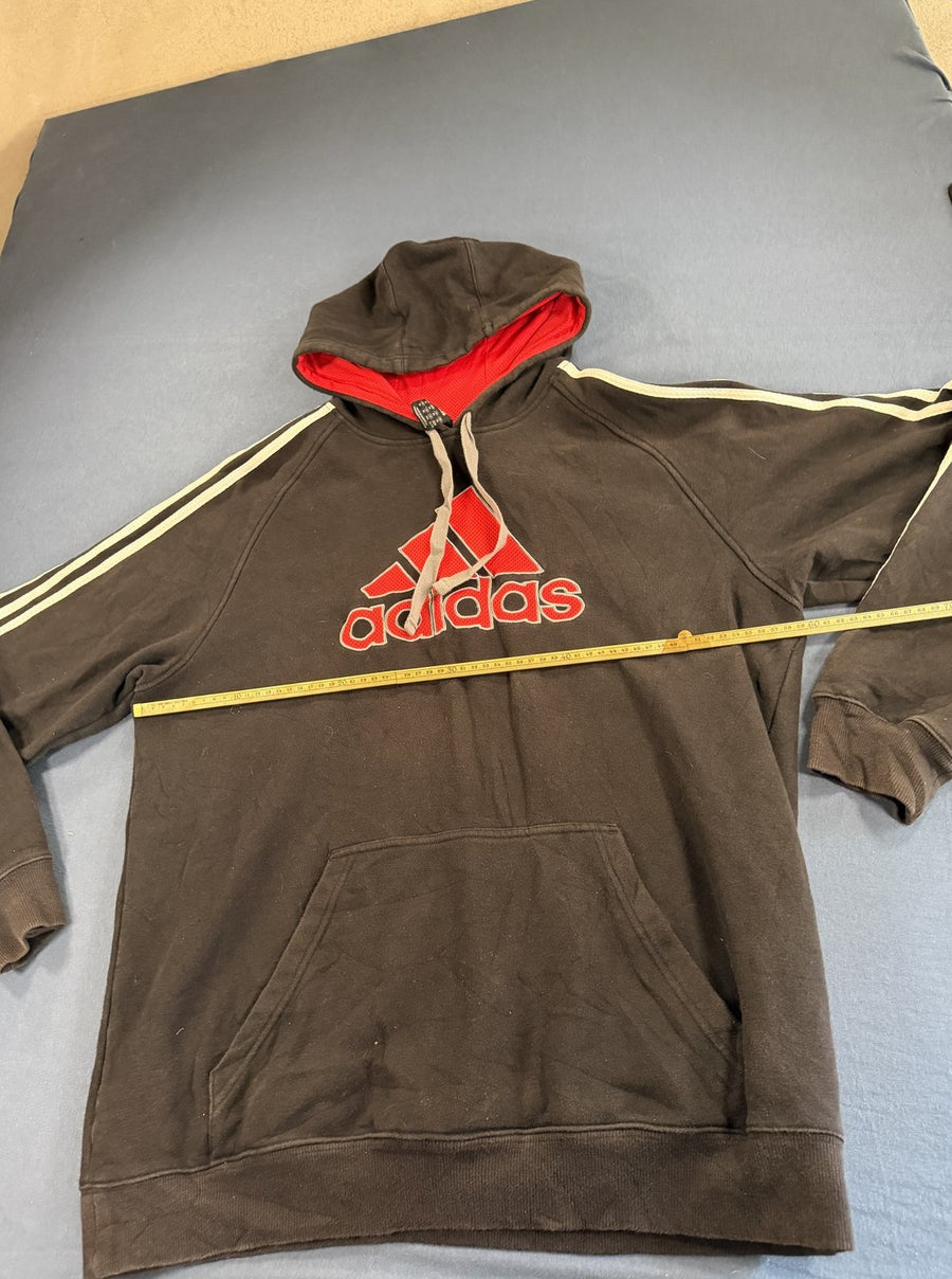 Adidas Badge of Sport hoodie zwart, maat XL (sweatvest / capuchontrui)