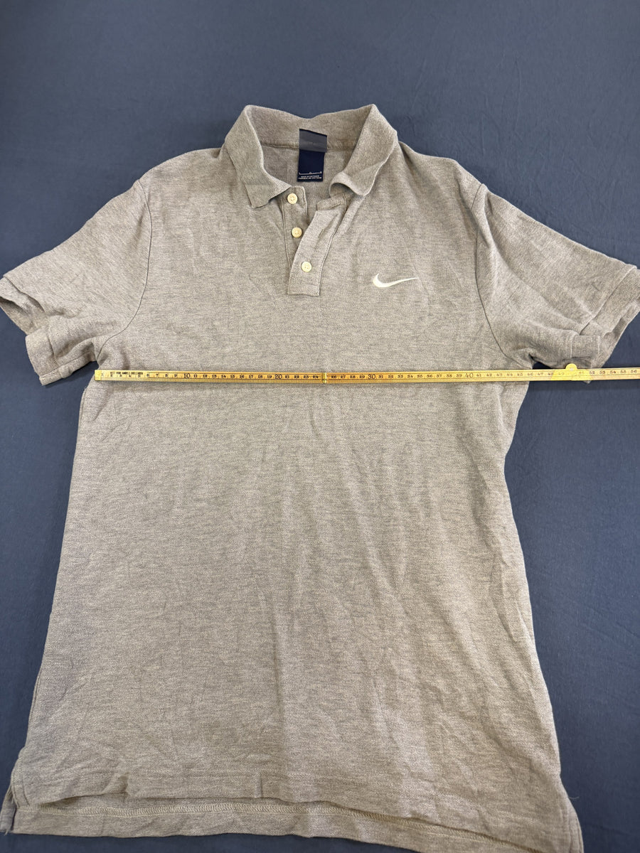 Nike polo lichtgrijs gemêleerd maat L
